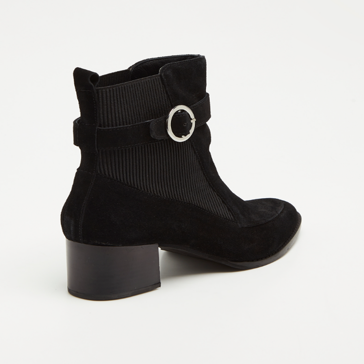 ARBELA bottines à talon en cuir noir