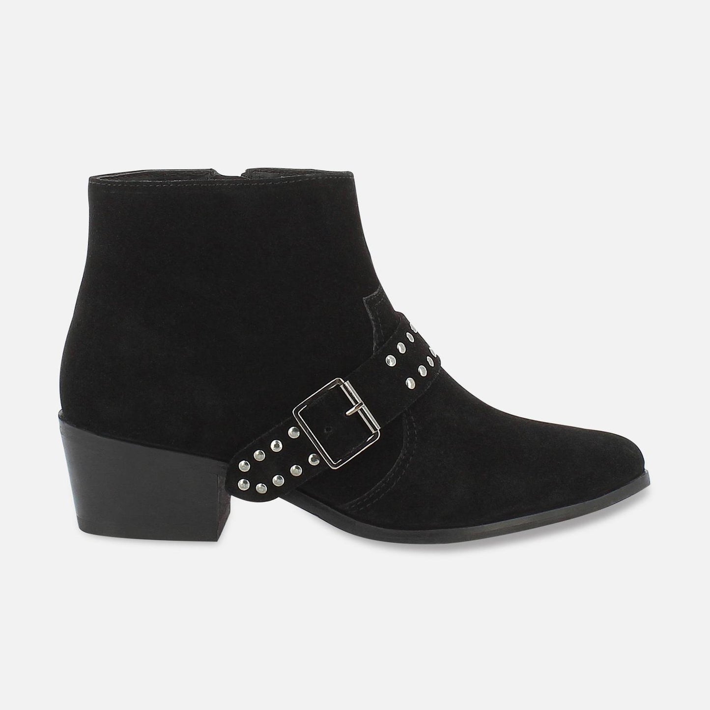 BARTOL bottines à talon en cuir noir