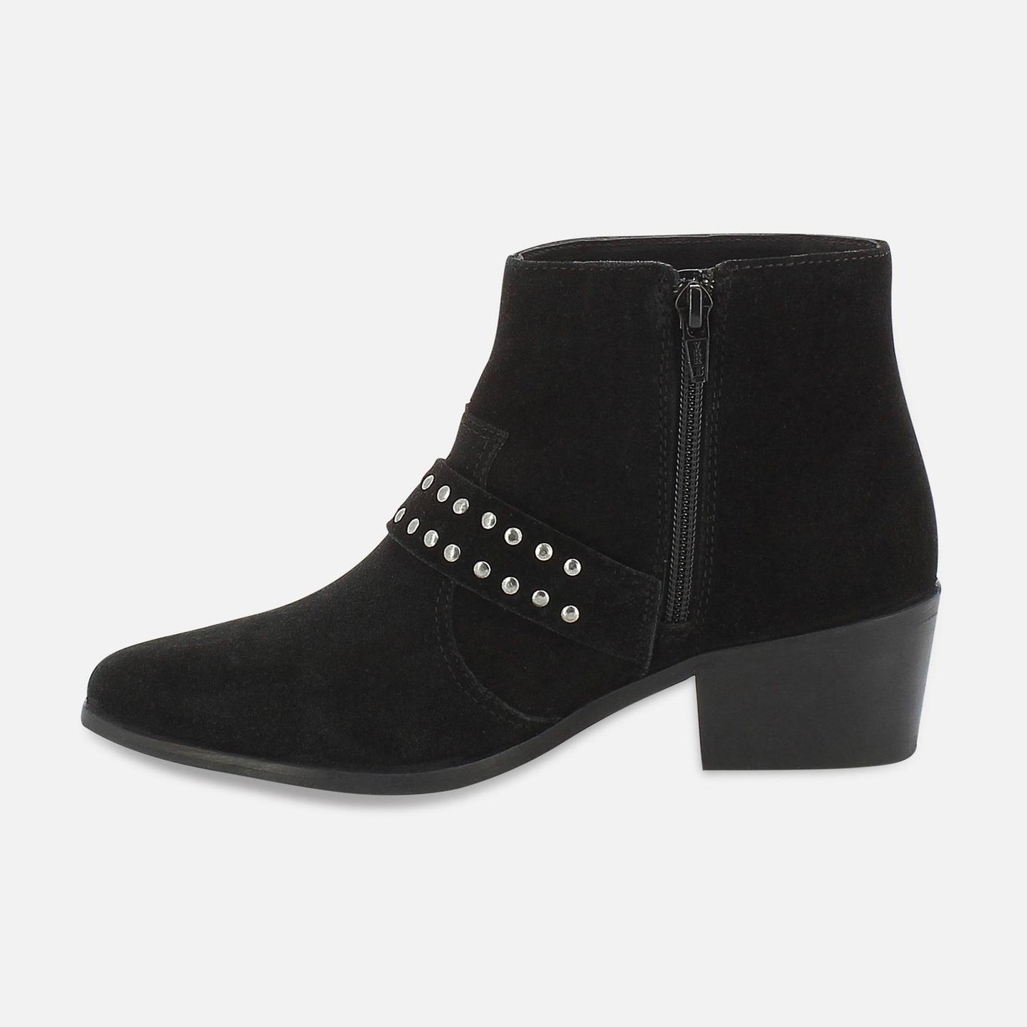 BARTOL bottines à talon en cuir noir