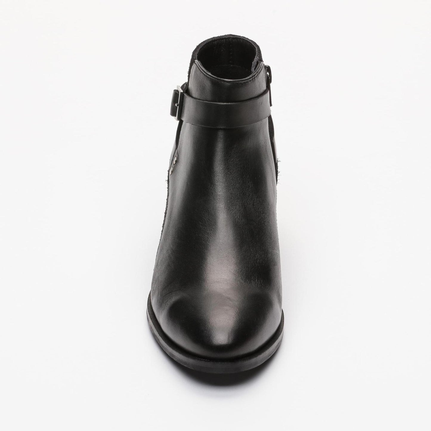 FILMORE bottines à talon en cuir noir