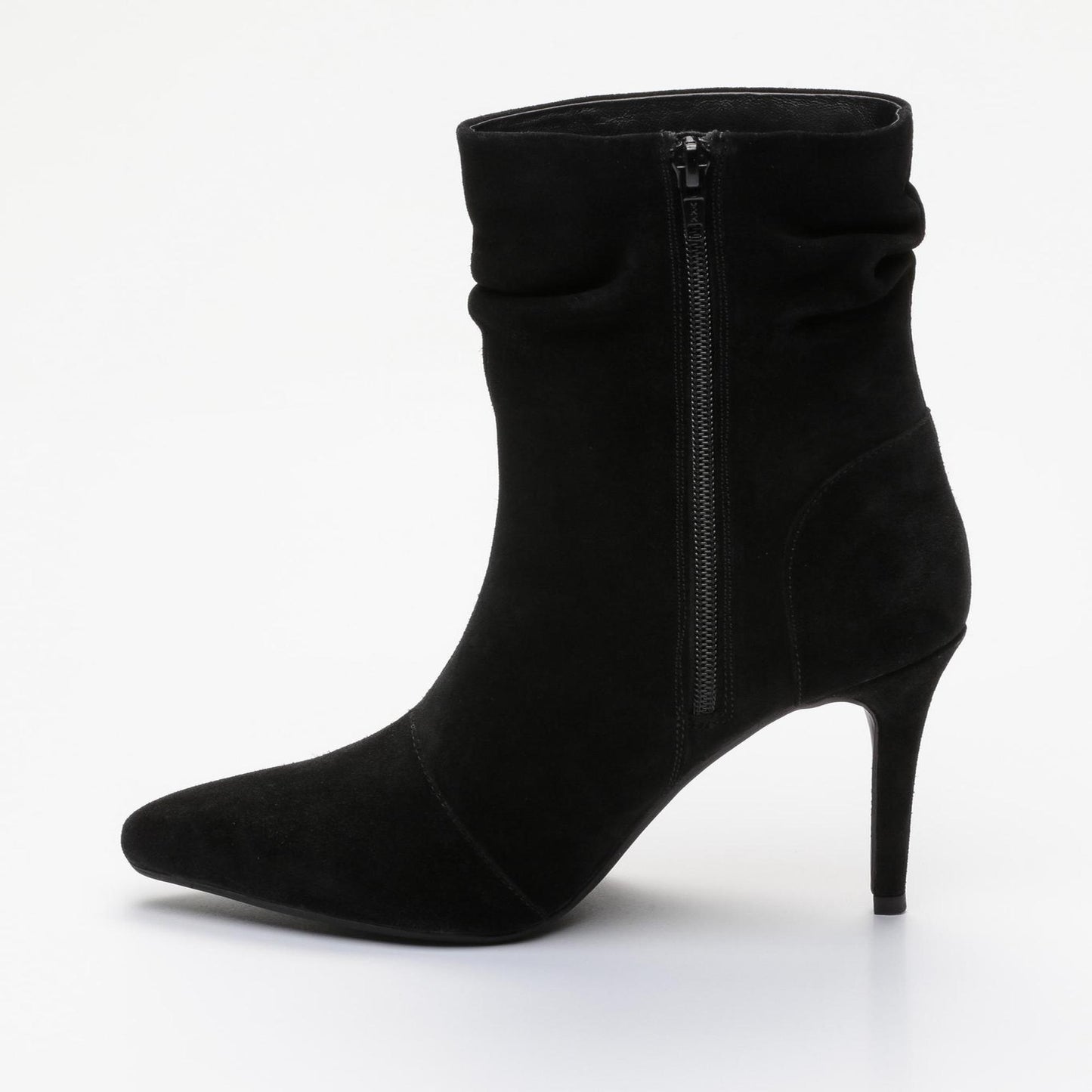 ISAURE bottines à talon en cuir noir