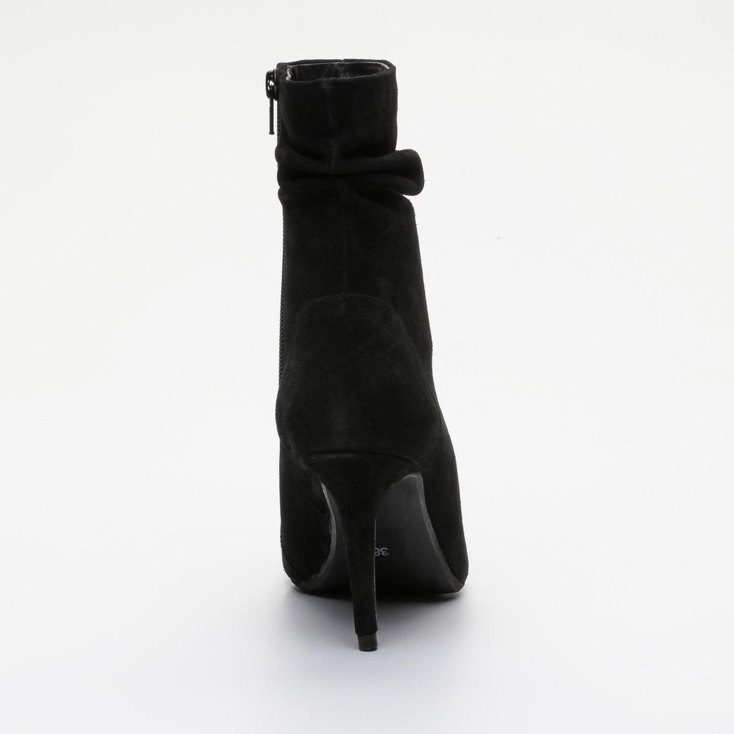 ISAURE bottines à talon en cuir noir