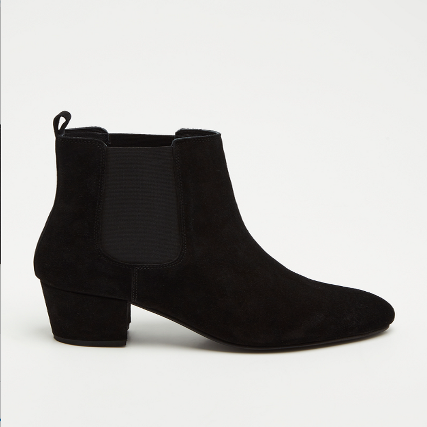 LAIDLEY bottines à talon en cuir noir