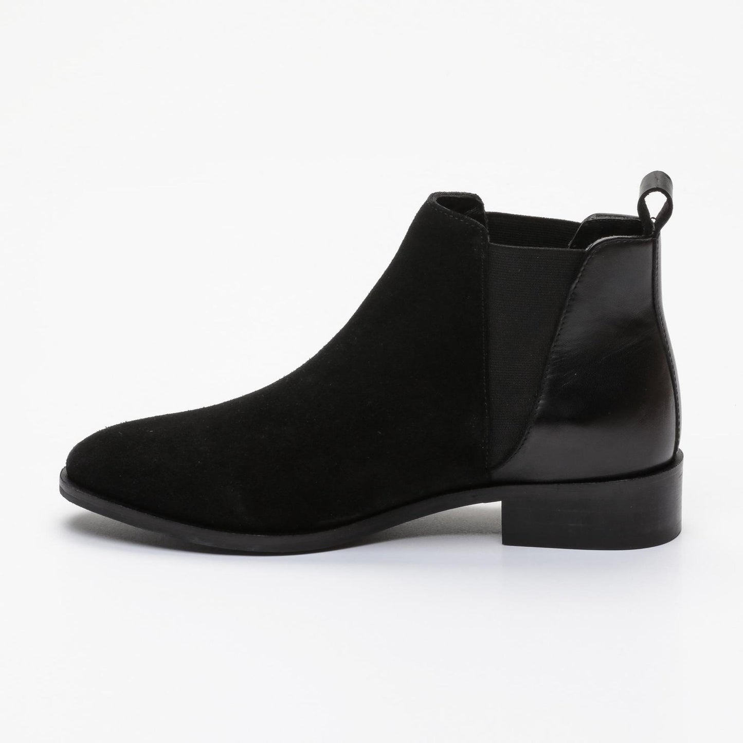 LINCOLN bottines à talon en cuir noir