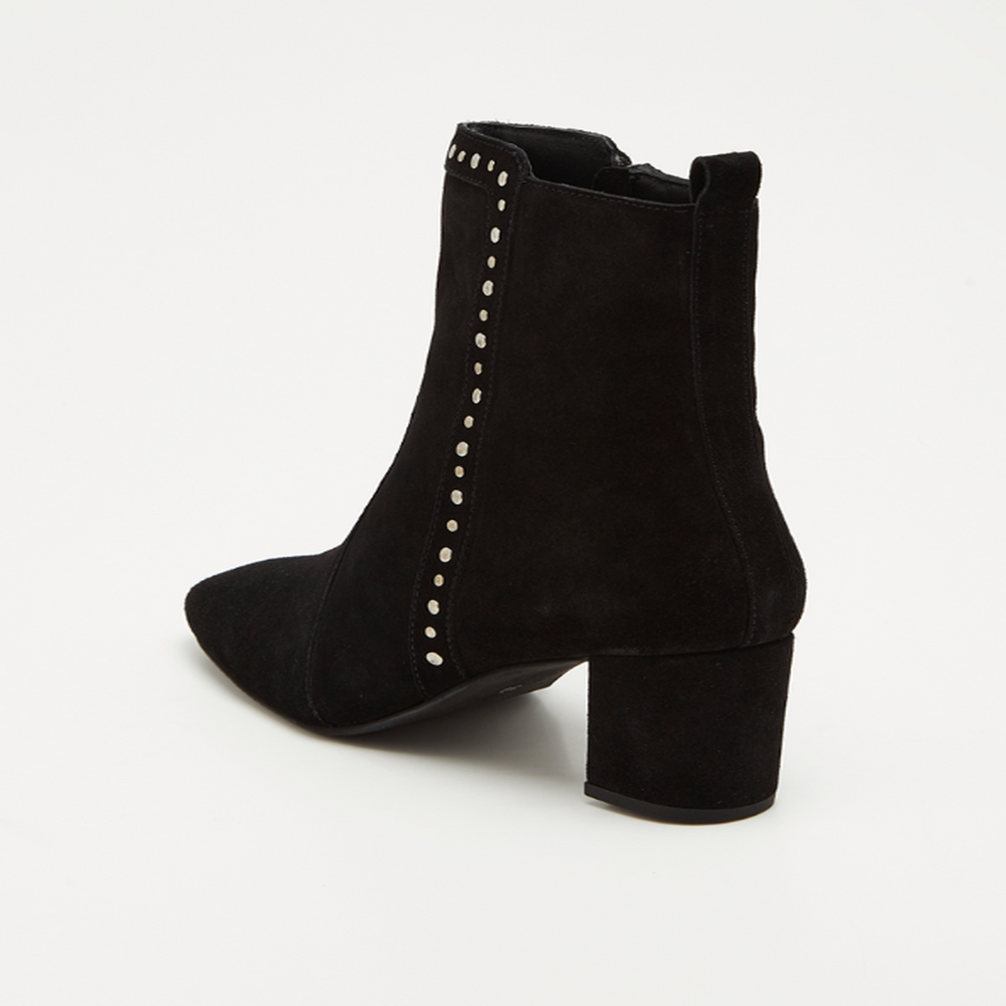 MANISA bottines à talon en cuir noir