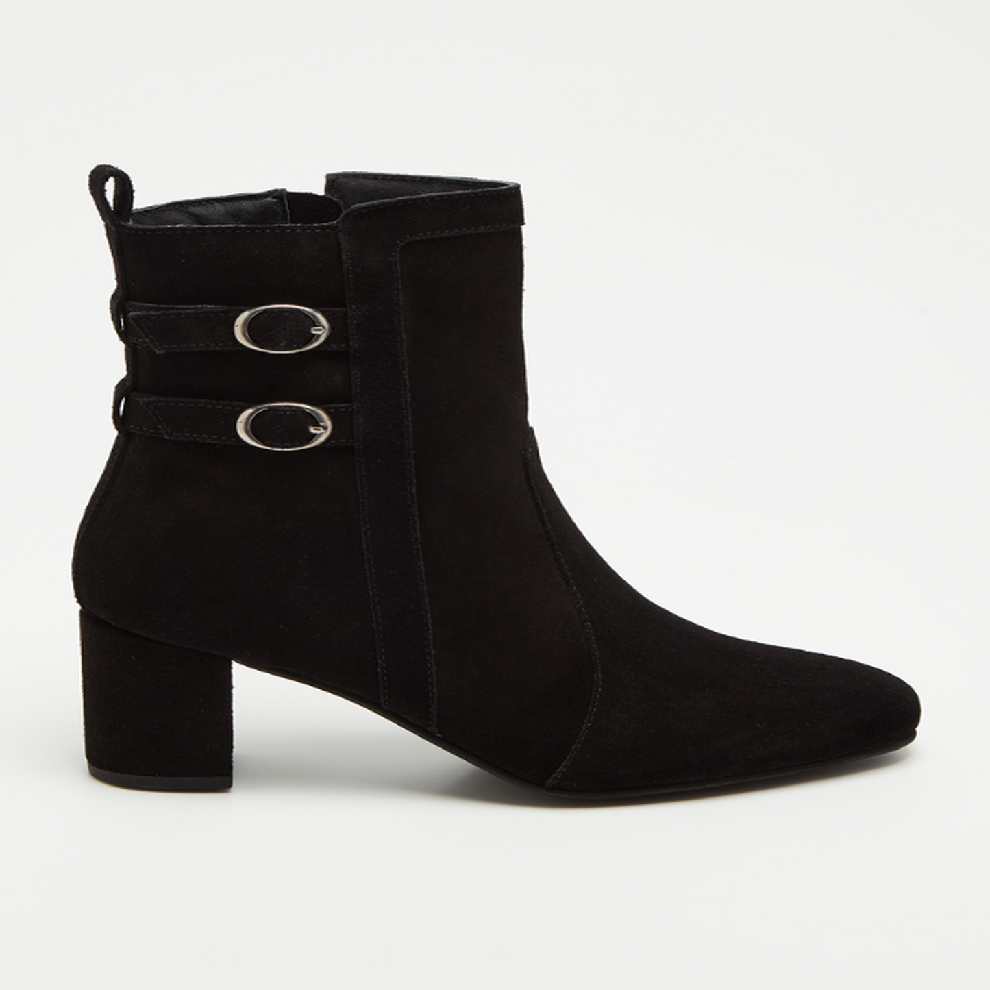 MARITA bottines à talon en cuir noir