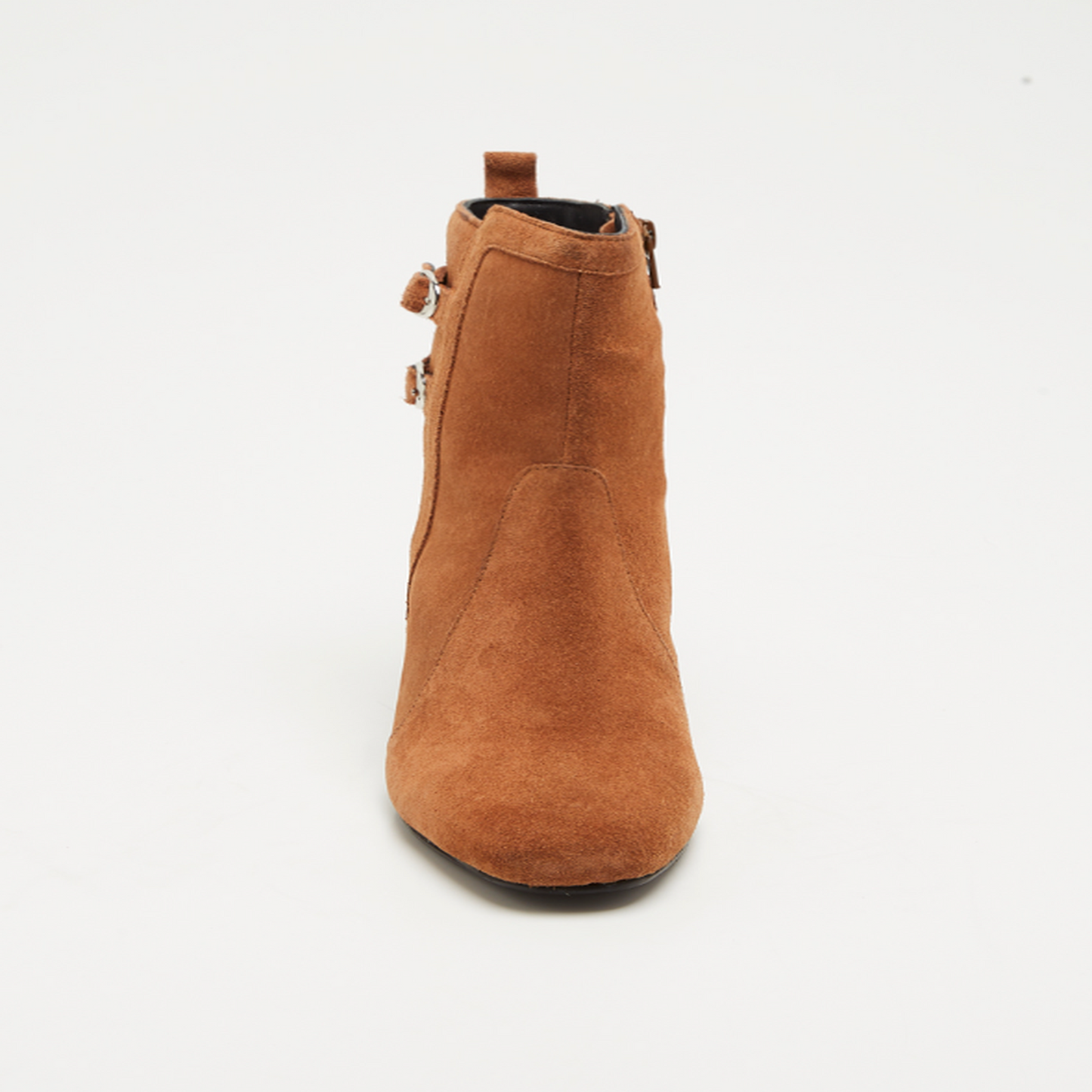 MARITA bottines à talon en cuir tabac